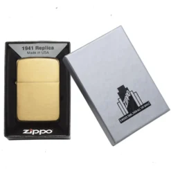 Zippo Replica Brushed Brass Refillable Windproof Lighter - 1941B -Trail Camp Shop 1941b 3
