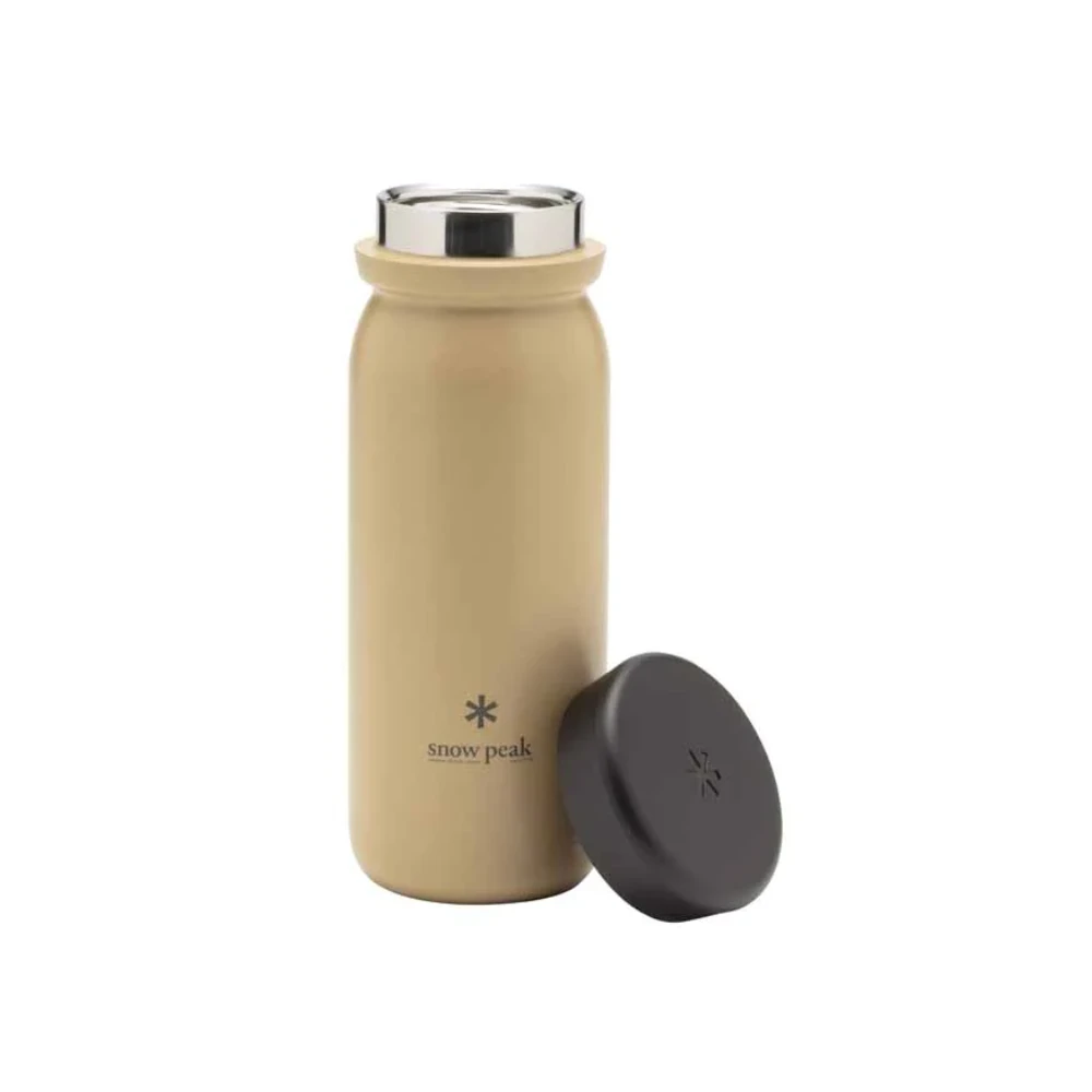 Snow Peak Stainless Vacuum Bottle Milk 500 Sand 2 Snow Peak Stainless Vacuum Bottle Milk 500 Sand - Image 2