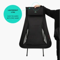 KZM Schwyz High Lightweight Chair Black 13 KZM Schwyz High Lightweight Chair Black -Trail Camp Shop 3 f2f08a35 ab33 40e7 a52b fa4e6cb6c563