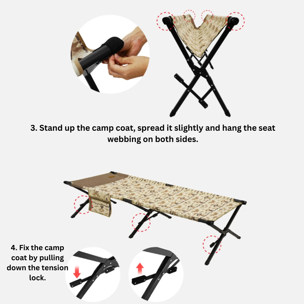 KZM Camp Cot Bed 4 KZM Camp Cot Bed - Image 4