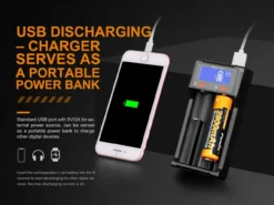 Fenix ARE-D2 Micro USB Dual Channel Smart Charger -Trail Camp Shop ARE D2 E 05 57003.1559144992
