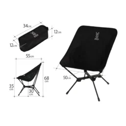 DoD Compact Chair -Trail Camp Shop C1 591 BK 3