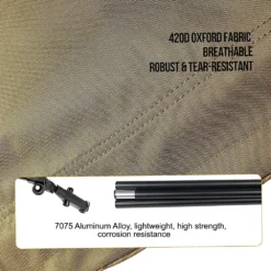 OneTigris Outdoor Foldable Camp Bed - Coyote Brown -Trail Camp Shop CE ZDC01 CB 05