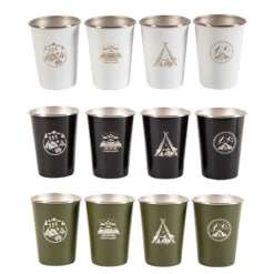 Camp Leader 4 Pcs Stainless Steel Cup - White -Trail Camp Shop CL01 WHT 03 590d9ee4 c765 4bb9 862c 815fef29fbeb