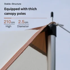 Adventurer Tanxianzhe Waterproof Awning Anti-tearing Sunshade Tarp Outdoor Camping Tan -Trail Camp Shop CLEARANCEADVENTURER