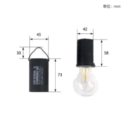 Post General Hang Lamp Rechargeable Unit Type2 -Trail Camp Shop Dimension 02 35ea9942 94bc 4aeb 80ae bd894167981f