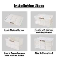 KEMSITE Camping Storage Box With Cover 20 KEMSITE Camping Storage Box With Cover -Trail Camp Shop H0018 3