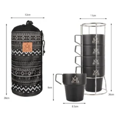 KZM NEW Black Mug 5P 13 KZM NEW Black Mug 5P -Trail Camp Shop K8T3K004 7