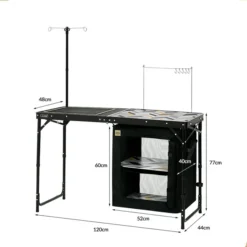 KZM Iron Mesh Cabinet Kitchen Table II -Trail Camp Shop K9T3U004 9 600x600 6e454a82 afe4 4959 8c0e 0899c137001e