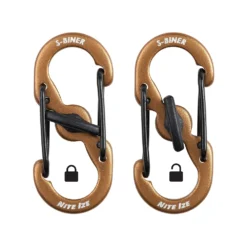Nite Ize S-Biner® MicroLock® Aluminum - 5 Pack Coyote -Trail Camp Shop LSBMA 29BG 5R7 4