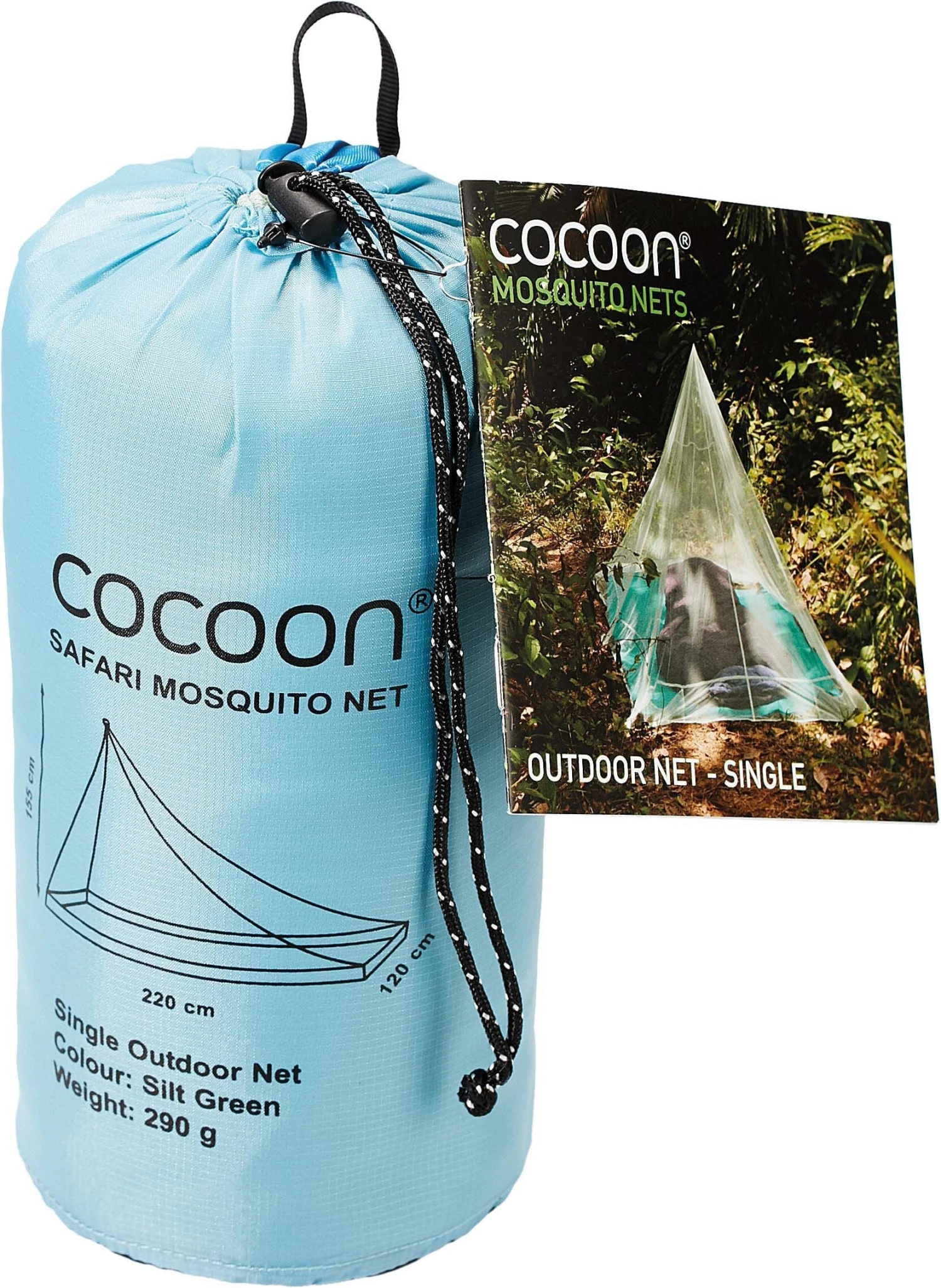 Cocoon Mosquito Nets Single -Silt Green 2 Cocoon Mosquito Nets Single -Silt Green - Image 2