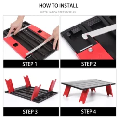 Camp Leader Foldable Low Camping Coffee Table -Trail Camp Shop MON41 4 edited