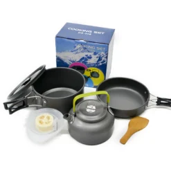 Camp Leader Camping Cookset 2-3 Person -Trail Camp Shop MON43 5