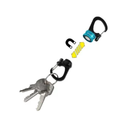 Nite Ize SlideLock® 360° Magnetic Locking Dual Carabiner - Blue -Trail Camp Shop MSBL 03 R7 4
