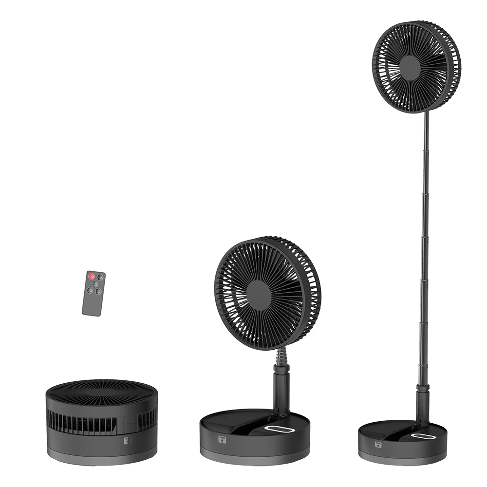 P10 Folding Retractable Camping Fan - Black 5 P10 Folding Retractable Camping Fan - Black - Image 5