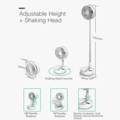 P10 Folding Retractable Camping Fan - Black 16 P10 Folding Retractable Camping Fan - Black -Trail Camp Shop P10 8 600x600 afca051b a276 4d41 bb55 f40e11608fa4