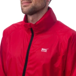 Mac In A Sac Origin Unisex Waterproof 7000mm Packable Jacket -Trail Camp Shop Red 8