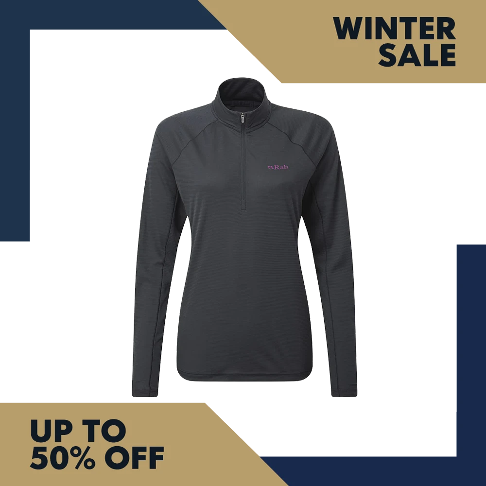 Rab Pulse LS Zip Women's Ebony 1 Rab Pulse LS Zip Women's Ebony