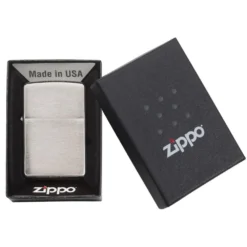 Zippo 200 Classic Brushed Chrome - Refillable Windproof Lighter -Trail Camp Shop zippo 200 4