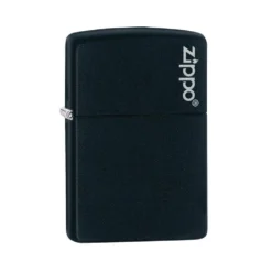 Zippo 218ZL Black Matte With Zippo Logo - Refillable Windproof Lighter -Trail Camp Shop zippo 218zl 2