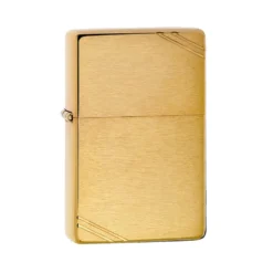 Zippo 240 Brushed Brass Vintage With Slashes 7 Zippo 240 Brushed Brass Vintage With Slashes -Trail Camp Shop zippo 240 2
